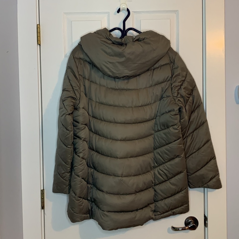 Denver Hayes T-Max Winter Puffer Jacket Coat HyperDri Taupe Women’s 2XL High Low - Picture 4 of 13